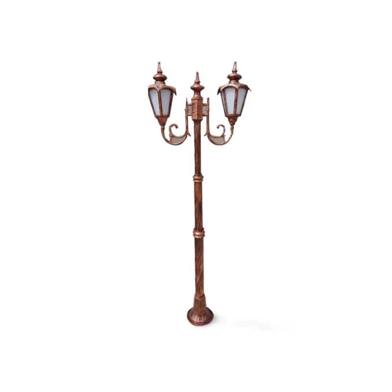 Vintage Triple Lantern Lamp Post