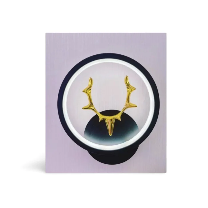 Elegant Golden Antler Wall Art Light