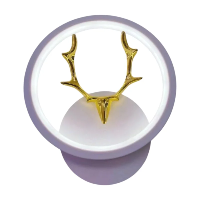 Wall Mount Deer Antler Hook Light